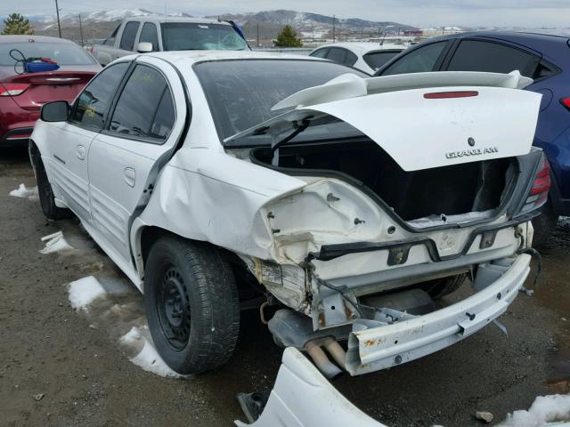 1G2NF52T01M586853 - 2001 PONTIAC GRAND AM S WHITE photo 3