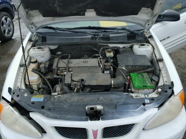 1G2NF52T01M586853 - 2001 PONTIAC GRAND AM S WHITE photo 7