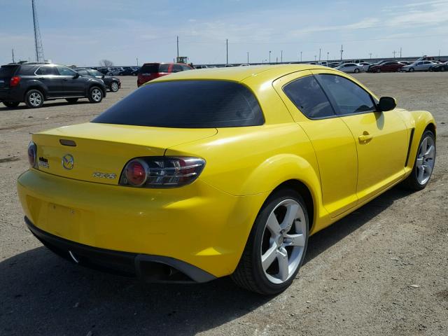 JM1FE173640112454 - 2004 MAZDA RX8 YELLOW photo 4