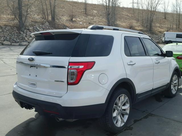 1FM5K7D88EGB09146 - 2014 FORD EXPLORER X WHITE photo 4