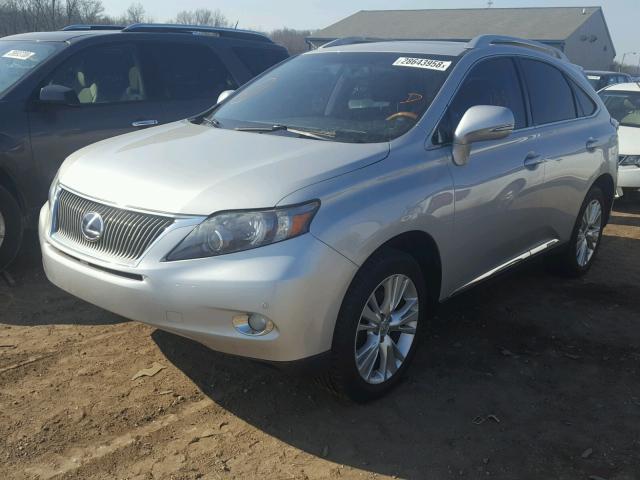 JTJBC1BA0C2428796 - 2012 LEXUS RX 450 SILVER photo 2