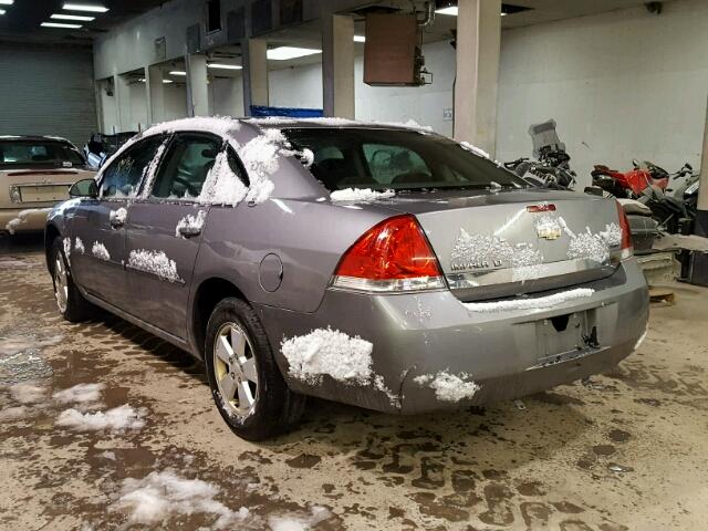 2G1WT55K979138332 - 2007 CHEVROLET IMPALA LT GRAY photo 3