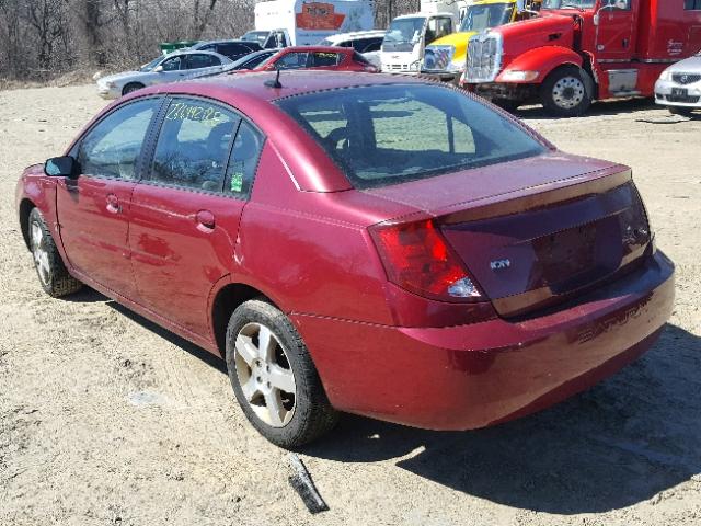 1G8AK55F26Z152529 - 2006 SATURN ION LEVEL RED photo 3