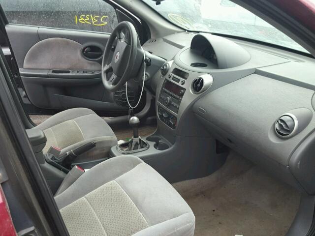 1G8AK55F26Z152529 - 2006 SATURN ION LEVEL RED photo 5