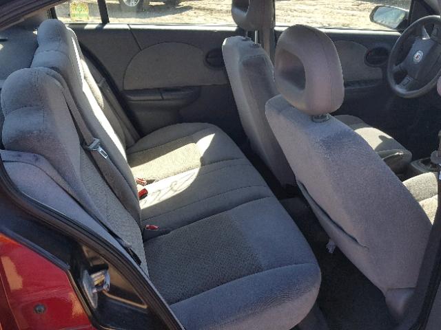 1G8AK55F26Z152529 - 2006 SATURN ION LEVEL RED photo 6