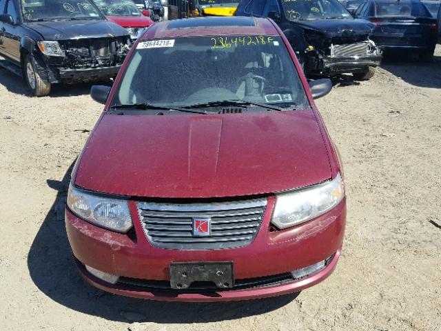 1G8AK55F26Z152529 - 2006 SATURN ION LEVEL RED photo 9