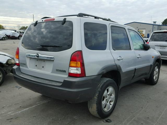 4F2YZ041X4KM34416 - 2004 MAZDA TRIBUTE LX SILVER photo 4