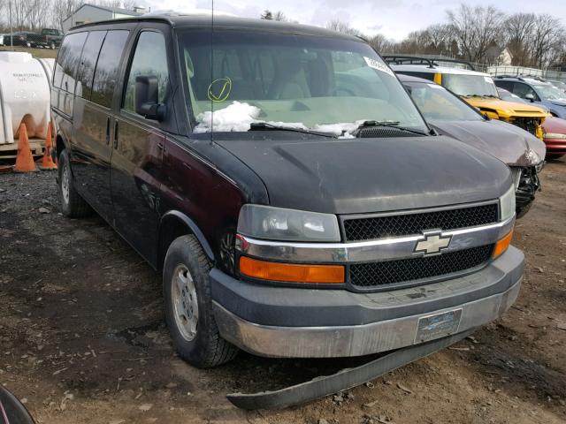 1GNFH15T871157900 - 2007 CHEVROLET EXPRESS G1 BLACK photo 1