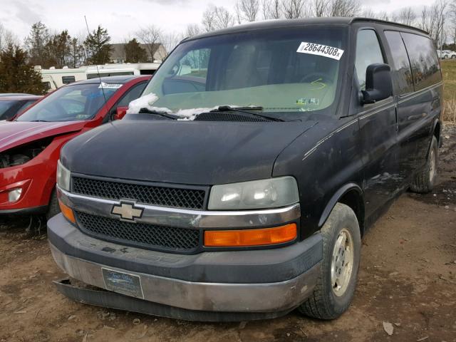 1GNFH15T871157900 - 2007 CHEVROLET EXPRESS G1 BLACK photo 2