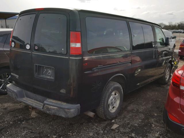 1GNFH15T871157900 - 2007 CHEVROLET EXPRESS G1 BLACK photo 4