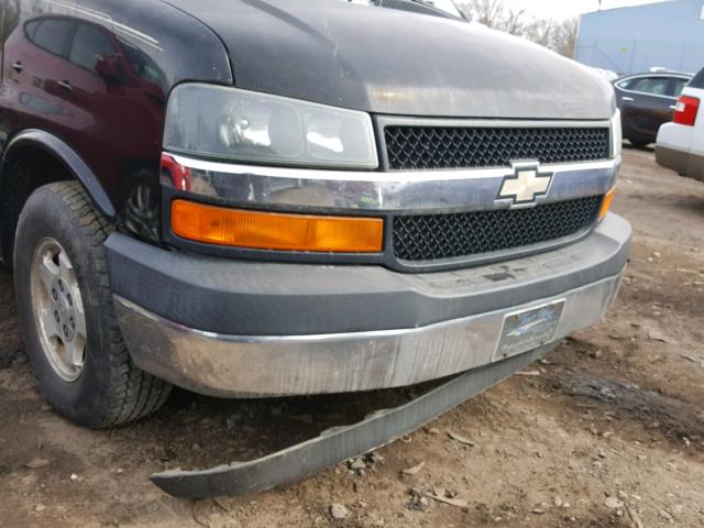 1GNFH15T871157900 - 2007 CHEVROLET EXPRESS G1 BLACK photo 9