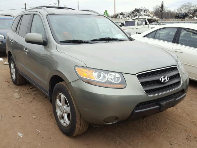 5NMSG73DX7H113699 - 2007 HYUNDAI SANTA FE G GREEN photo 1