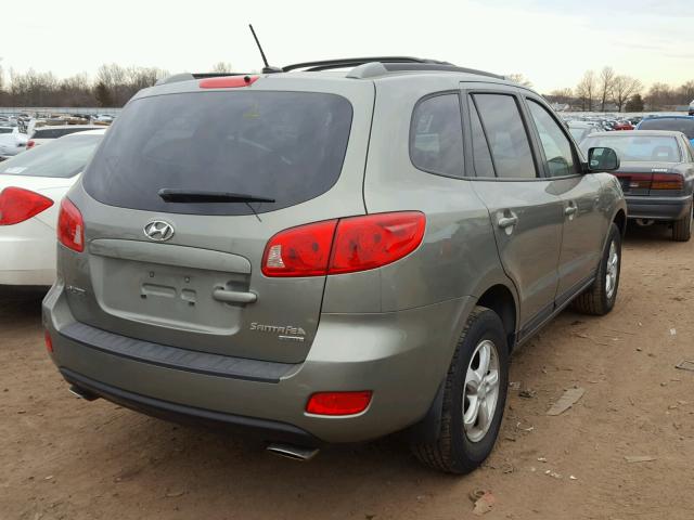 5NMSG73DX7H113699 - 2007 HYUNDAI SANTA FE G GREEN photo 4