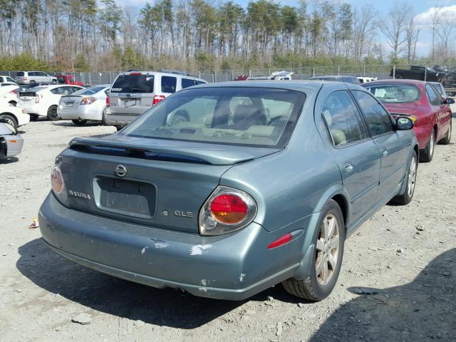 JN1DA31A42T323477 - 2002 NISSAN MAXIMA GLE GREEN photo 4