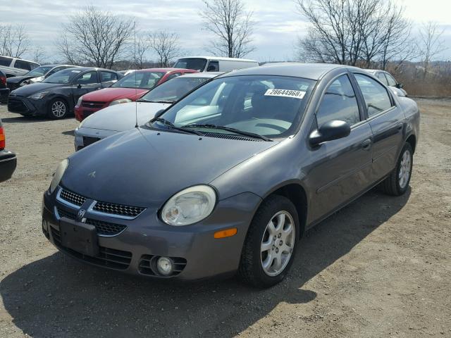 1B3ES56C14D617924 - 2004 DODGE NEON SXT GRAY photo 2