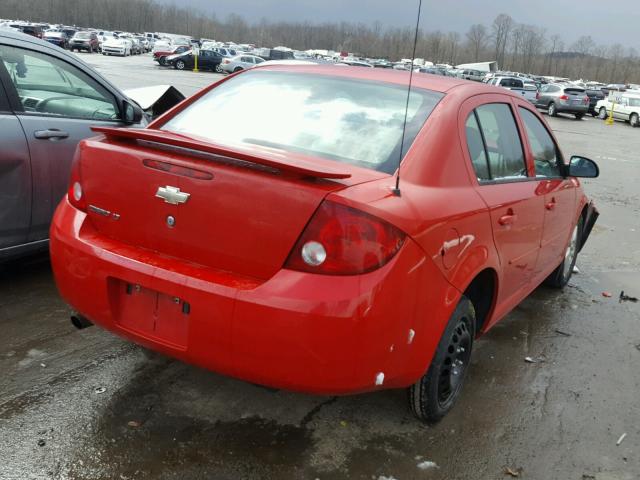 1G1AL55F477144716 - 2007 CHEVROLET COBALT LT RED photo 4