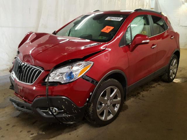 KL4CJFSB0FB039321 - 2015 BUICK ENCORE CON RED photo 2