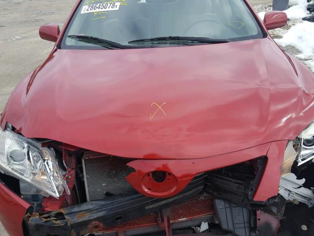 JTNBE46K373029989 - 2007 TOYOTA CAMRY NEW RED photo 7