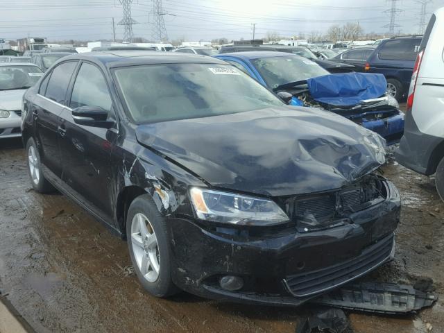 3VWLL7AJ9CM323451 - 2012 VOLKSWAGEN JETTA TDI BLACK photo 1