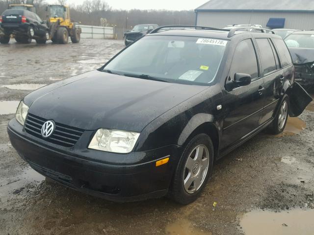 WVWSB61J02W120636 - 2002 VOLKSWAGEN JETTA GLS BLACK photo 2