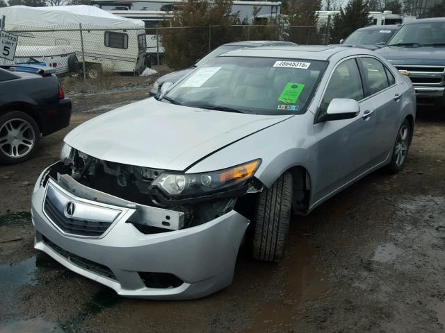 JH4CU2F45DC001493 - 2013 ACURA TSX SILVER photo 2