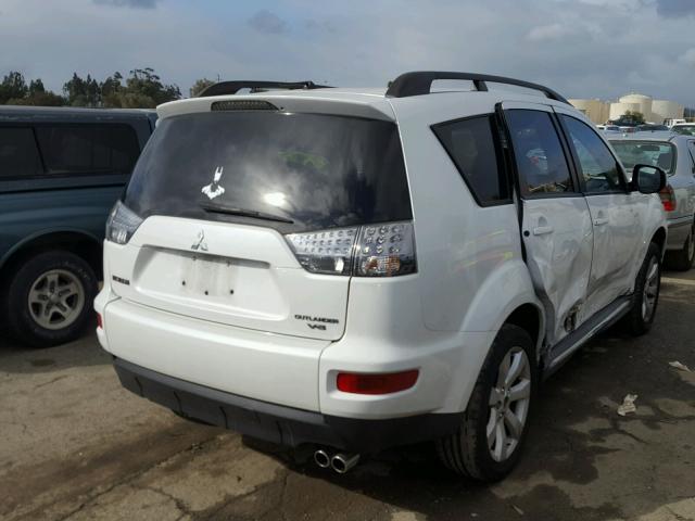 JA4JS4AX7AZ014566 - 2010 MITSUBISHI OUTLANDER WHITE photo 4