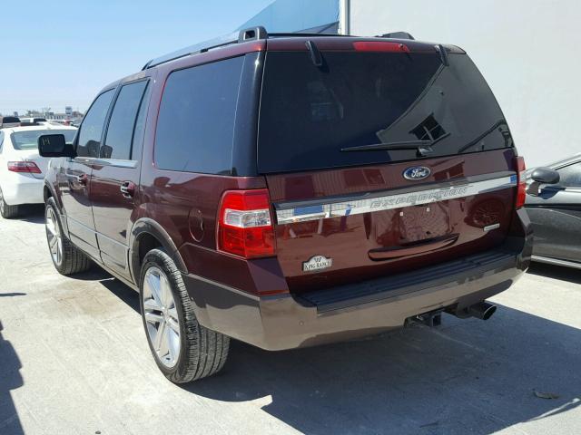 1FMJU1HTXGEF22513 - 2016 FORD EXPEDITION BURGUNDY photo 3