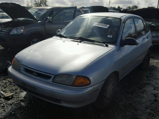 KNJLT06H3S6163465 - 1995 FORD ASPIRE BLUE photo 2