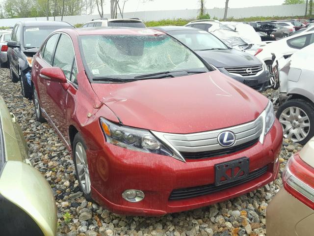 JTHBB1BA5A2036348 - 2010 LEXUS HS 250H RED photo 1