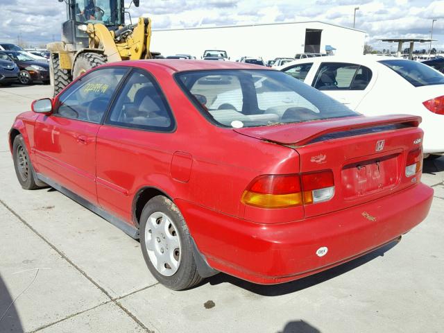 1HGEJ8148WL132404 - 1998 HONDA CIVIC EX RED photo 3