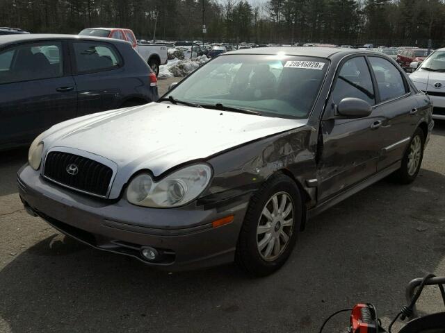 KMHWF35H53A827768 - 2003 HYUNDAI SONATA GLS GRAY photo 2