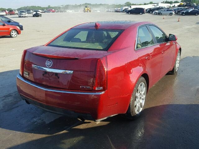 1G6DV57V790104101 - 2009 CADILLAC C/T CTS HI RED photo 4