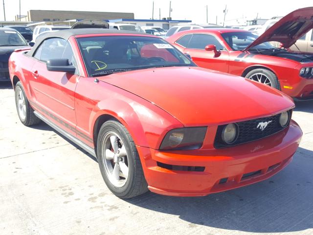 1ZVHT84N585138045 - 2008 FORD MUSTANG RED photo 1
