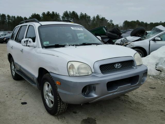 KM8SC73E04U596351 - 2004 HYUNDAI SANTA FE G WHITE photo 1