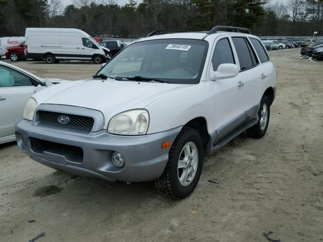 KM8SC73E04U596351 - 2004 HYUNDAI SANTA FE G WHITE photo 2