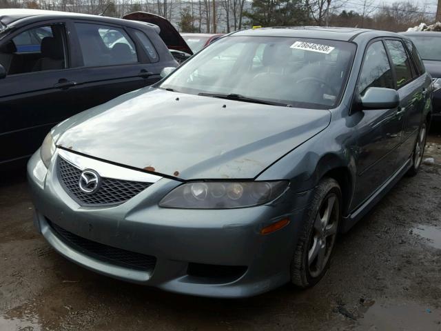 1YVHP82D345N56478 - 2004 MAZDA 6 S GREEN photo 2