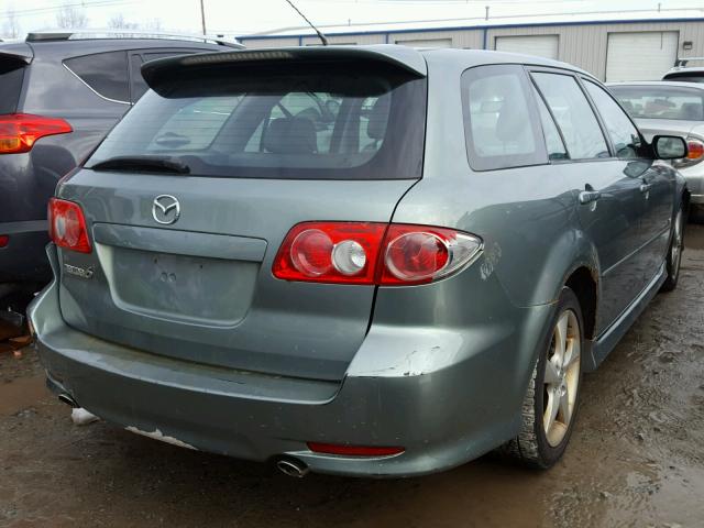 1YVHP82D345N56478 - 2004 MAZDA 6 S GREEN photo 4