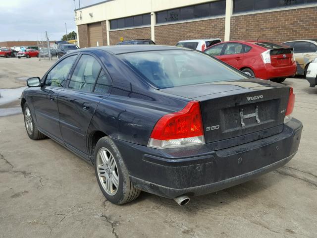 YV1RS592172644781 - 2007 VOLVO S60 2.5T BLUE photo 3