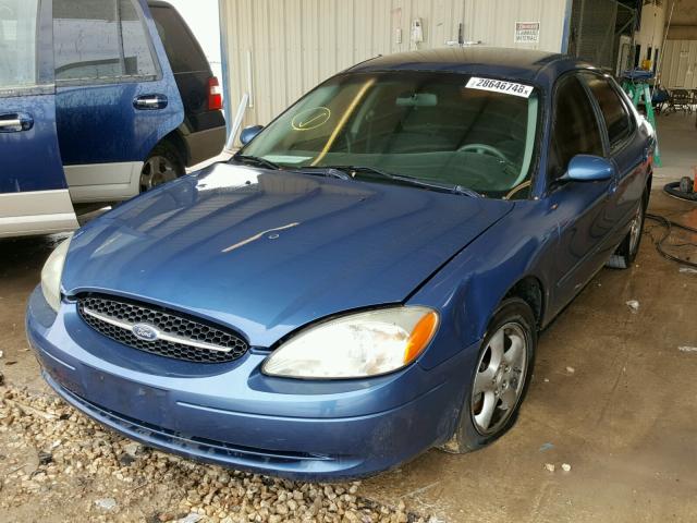 1FAFP53UX2A191267 - 2002 FORD TAURUS SE BLUE photo 2