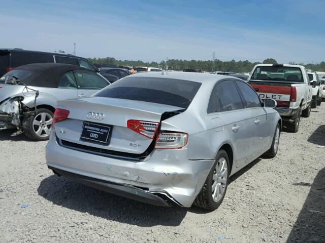 WAUAFAFL2DA178967 - 2013 AUDI A4 PREMIUM SILVER photo 4