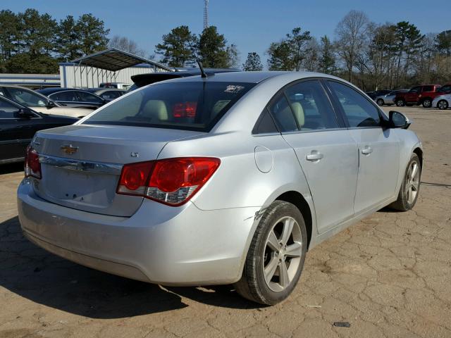 1G1PG5SC2C7224468 - 2012 CHEVROLET CRUZE LT SILVER photo 4