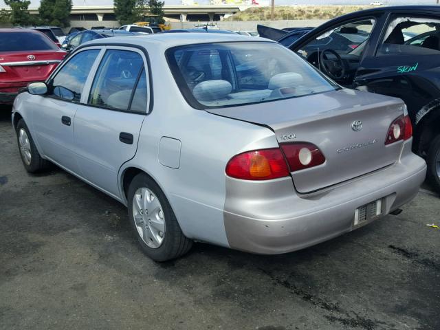 1NXBR12E91Z461474 - 2001 TOYOTA COROLLA CE SILVER photo 3