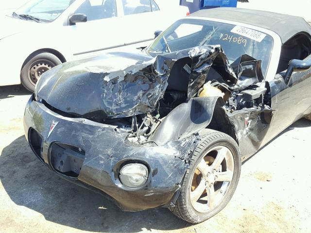 1G2MC35B58Y124089 - 2008 PONTIAC SOLSTICE BLACK photo 9