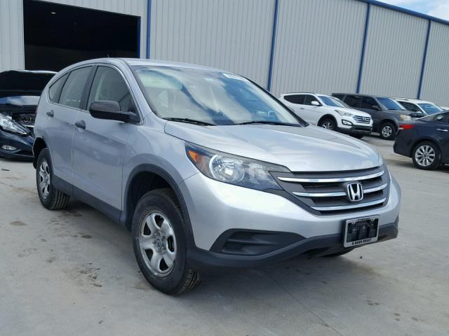 5J6RM4H38CL034962 - 2012 HONDA CR-V LX SILVER photo 1