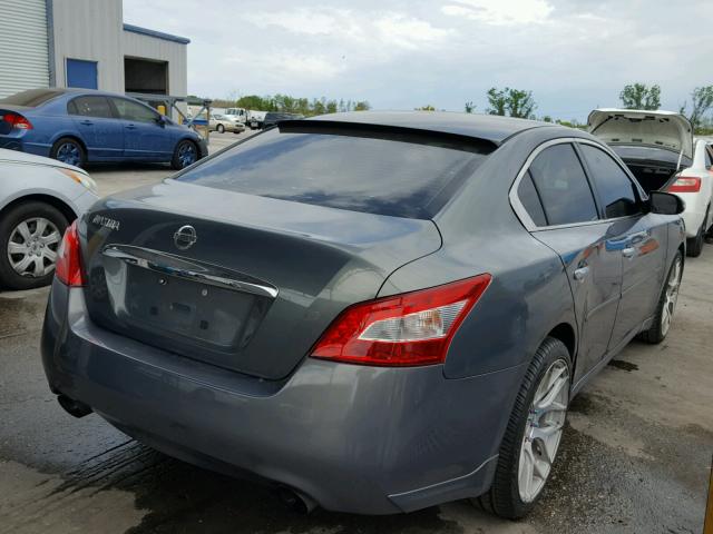 1N4AA51E49C861885 - 2009 NISSAN MAXIMA S GRAY photo 4