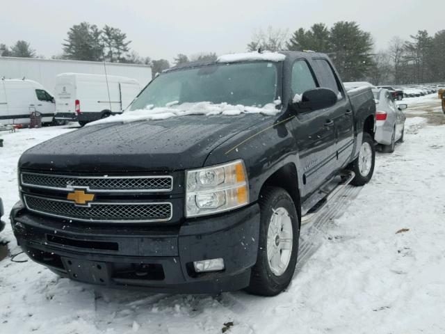 3GCPKTE75DG256782 - 2013 CHEVROLET SILVERADO BLACK photo 2