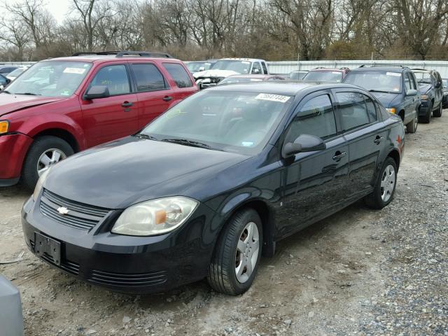 1G1AL58F087311487 - 2008 CHEVROLET COBALT LT BLACK photo 2