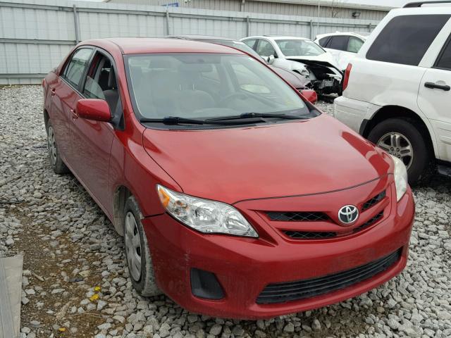 JTDBU4EE0B9138936 - 2011 TOYOTA COROLLA BA RED photo 1