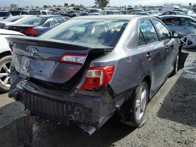 4T1BF1FK2EU377107 - 2014 TOYOTA CAMRY L GRAY photo 4