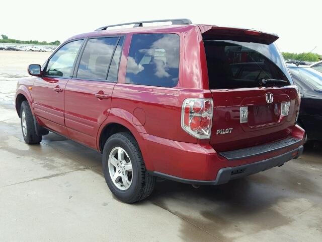 5FNYF28436B029264 - 2006 HONDA PILOT EX MAROON photo 3